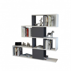 Biblioteca Karlin - Alb, Antracit - Img 2