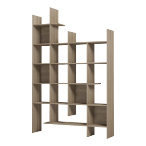 Biblioteca, Manco, Stejar, 25.5x122x188 cm - Img 4