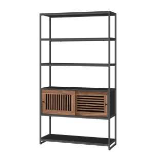 Biblioteca Vasagle Gri 100x35x180 cm