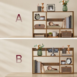 Biblioteca Vasagle, Maro Rustic, LBC815B02, 80 x 20 x 50 cm - Img 6