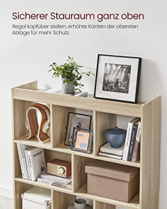 Biblioteca, Vasagle, Natural, 100x97.5x30 cm - Img 7