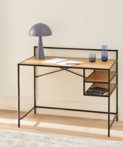 Birou ALTINO, Negru, 57x88x110 cm - Img 3