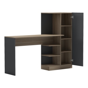 Birou cu biblioteca, Ofisio, Sonoma, 40x152.3x120 cm - Img 3