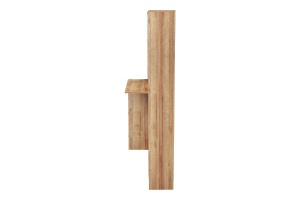 Birou Janson Pakoworld cu bibliotecă, culoare stejar, 113.2x40x141.8 cm - Img 5