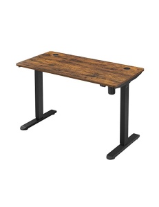 Birou reglabil, Vasagle, 120 x 60 x 114 cm, LSD011B01, Maro Rustic - Img 2