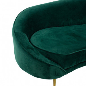 Canapea Amora 3 Locuri Verde 180x81x77 cm - Img 4