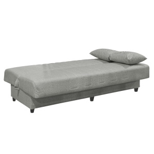 Canapea cu 3 locuri cu spatiu de depozitare Romina Pako World Gri deschis 190x75x85 cm - Img 3