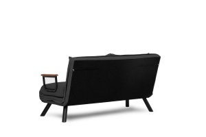 Canapea extensibilă cu 2 locuri Sando Gri inchis 175x133x41 cm - Img 13