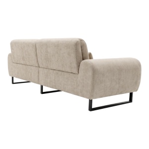 Canapea extensibila cu 4 locuri Dorana, Bej, 89x286x83 cm - Img 4