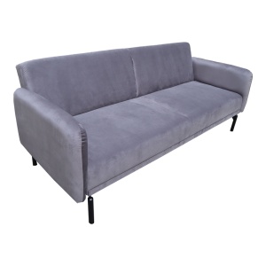 Canapea extensibila Veluto, Antracit, 85x197x83 cm - Img 2