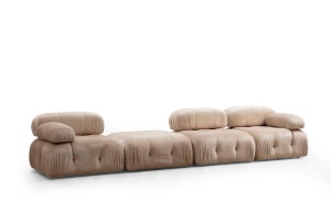 Canapea modulara Bubble Crem 95x95x45 cm - Img 3