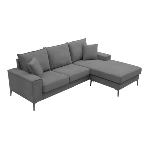 Canapea reversibila Ravelma, Antracit, 241x168x87 cm - Img 3