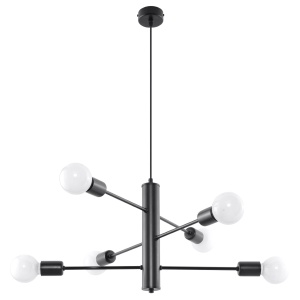 Candelabru 6 Duomo Negru 60x60x85 cm