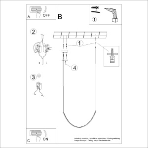 Candelabru LED Alvar 1 Negru 3000K 70x12x230 cm - Img 11