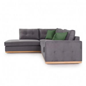 Coltar Dreapta Boston Gri Inchis - Natural 280x225x95 cm - Img 4
