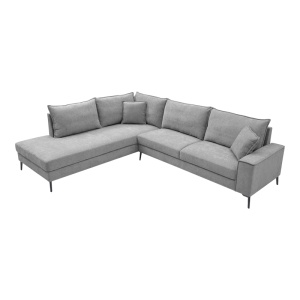 Coltar dreapta Zenqua, Gri, 291x233x90 cm - Img 3