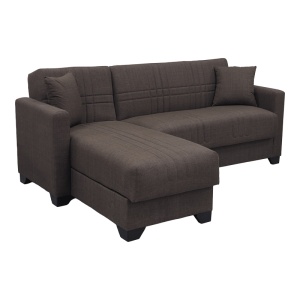 Coltar extensibil reversibil, Stashio, Maro, 202x143x84 cm - Img 6