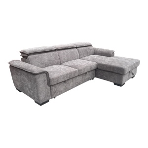 Coltar extensibil stanga, Lemance, Gri, 255x168x82 cm - Img 2