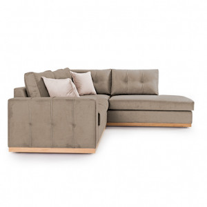 Coltar Stanga Boston Mocha - Crem - Natural 280x225x95 cm - Img 3