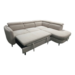Coltar stanga extensibil Napia, Bej, 210x249x98 cm - Img 2