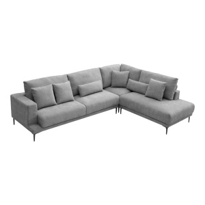 Coltar stanga Maliva, Gri, 280x210x100 cm - Img 3