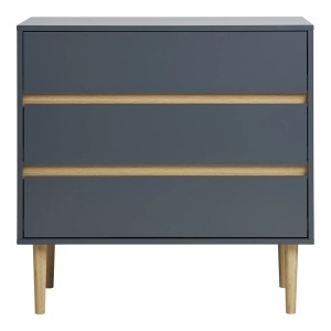 Comoda Bisley, Gri inchis, 40x80x80 cm - Img 5