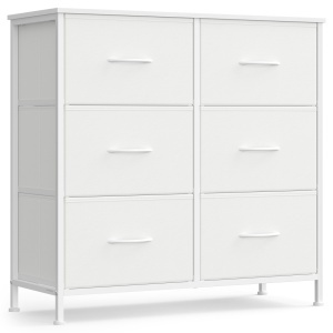 Comoda cu sertare Songmics Alb 76.7x30x73.7 cm - Img 2