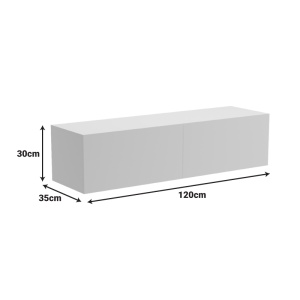 Comoda, Rival, Antracit, 35x120x30 cm - Img 6