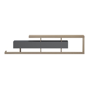 Comoda TV, Arbero, Antracit, 198x40x45 cm - Img 4