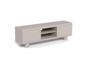 Comoda TV Magee, Gri, 50x160x40 cm - Img 2