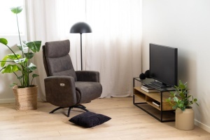 Comoda TV Randolf, Transparent, 45x120x40 cm - Img 3