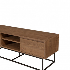 Comoda TV Rodez 140 Walnut-Negru - Img 3