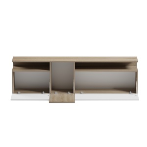 Comoda TV Vendora Alb 150x29.5x46.3 cm - Img 2