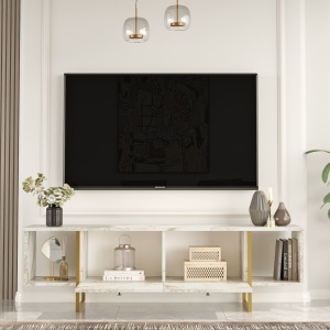 Comoda TV VG30 Alb 160x47.6x40 cm - Img 3