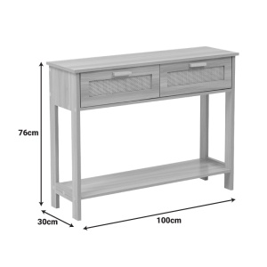 Consola, Alenda, Pako, Natural 100x30x76 cm - Img 9