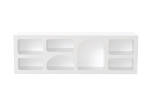 Consolă Lorin Alb 160x51x38 cm - Img 7