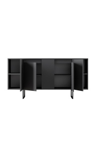 Consolă Luxe Antracit 160x35x80 cm - Img 10