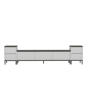 Consola TV Imaj Alb 180x45.2x35 cm - Img 9