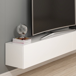 Consola TV Rigel Alb 180x30x32 cm - Img 4