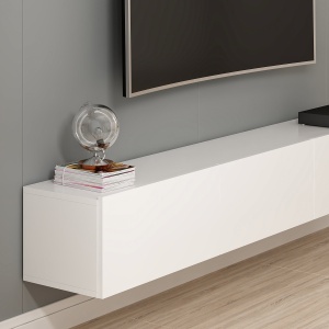Consola TV Rigel Alb 180x30x32 cm - Img 6