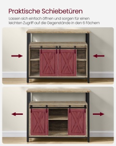 Consola Vasagle Turcoaz 100x33x80 cm - Img 3