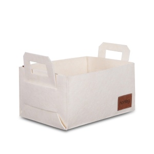 Cos de pasla HMY-6259 Crem 30x20x15 cm - Img 3