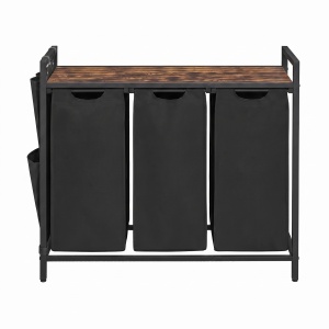 Cos de rufe Vasagle, Brenta, Negru, 87.7x33x72 cm