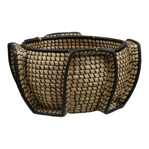 Cos decorativ Medan, Natural, 33x33x20 cm - Img 5