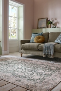 Covor Beau Floral Verde 115x170 cm, Flair Rugs