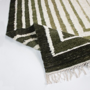 Covor Boucle Wool Frame Verde 160x230 cm - Img 2