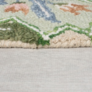 Covor Bryony Shaped Floral Verde 120x170 cm, Flair Rugs - Img 3