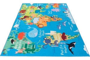 Covor copii My Torino Kids Albastru 120x170 cm - Img 9