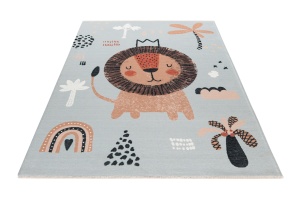Covor eco copii My Greta Albastru deschis 115x170 cm - Img 2