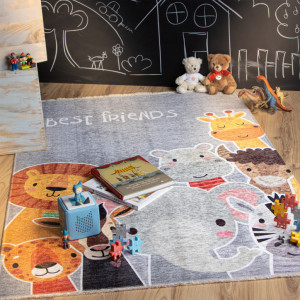 Covor eco copii My Greta Gri 115x170 cm - Img 4